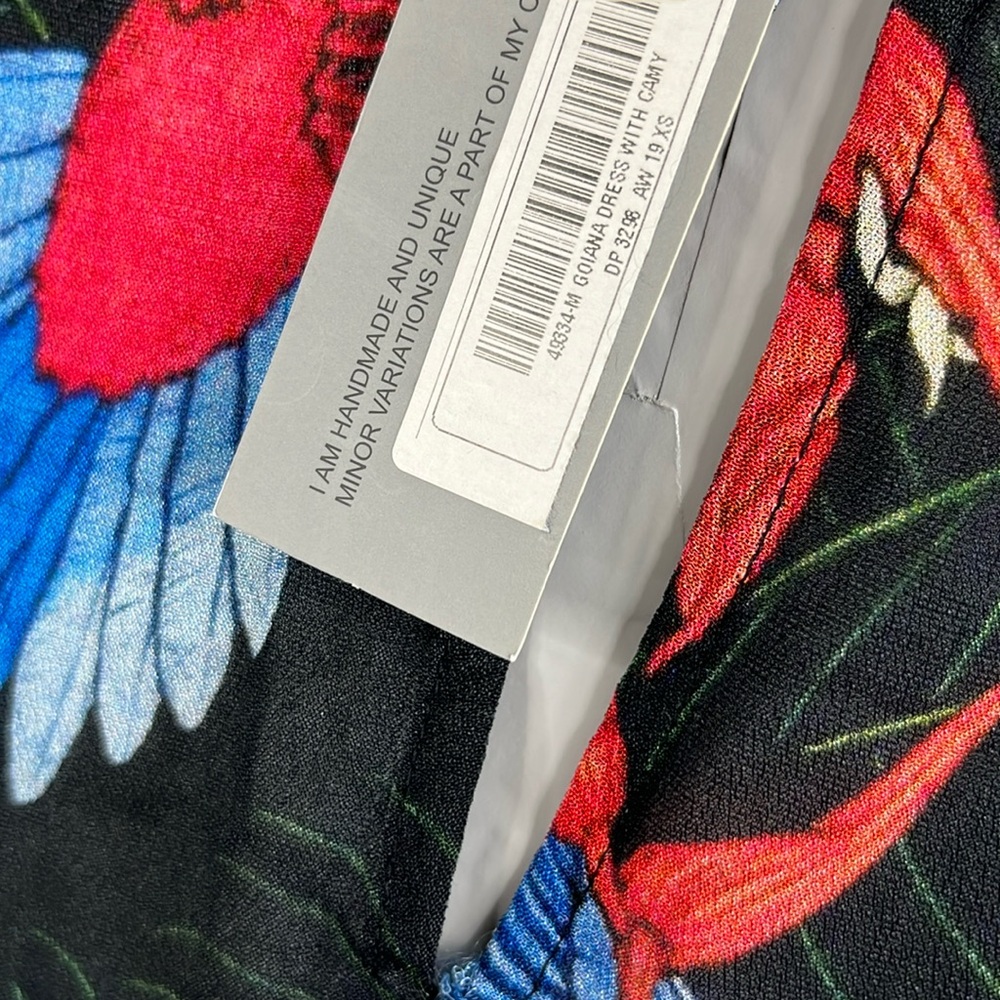 BLANK NYC Parrot Resort Long Sleeve Bird of Paradise Midi AW 2019 Dress - Picture 9 of 10